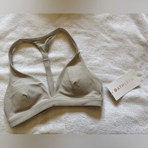 Athleta Harmony Sports Bra in Sandstone Taupe NWT